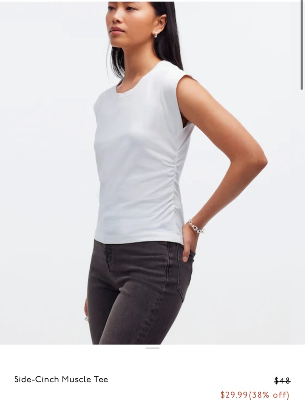 Madewell Women's Cinched Muscle Tee